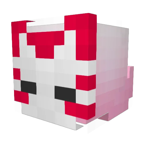 ruru22x Minecraft avatar head, 3D render