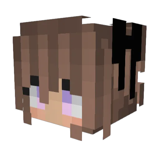 ruru_rirara Minecraft avatar head, 3D render