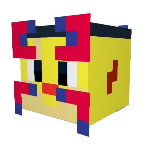 rurumee Minecraft avatar head, 3D render
