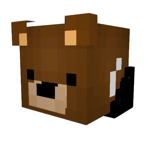 rusek Minecraft avatar head, 3D render