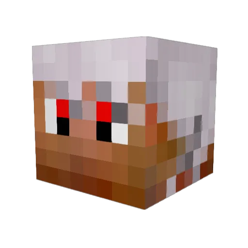 rushius Minecraft avatar head, 3D render