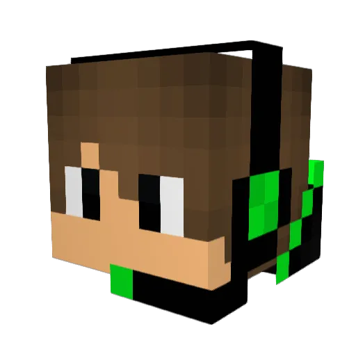 rushmine29 Minecraft avatar head, 3D render