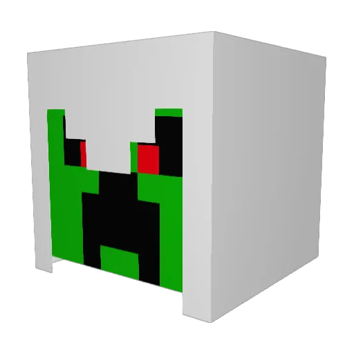 rushy96 Minecraft avatar head, 3D render