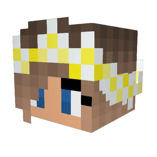 rusita10 Minecraft avatar head, 3D render