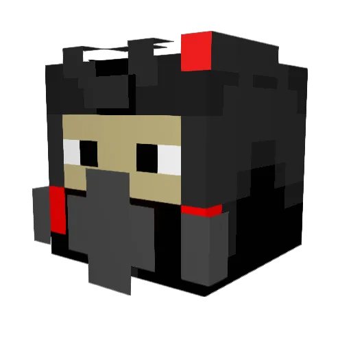 ruskins Minecraft avatar head, 3D render