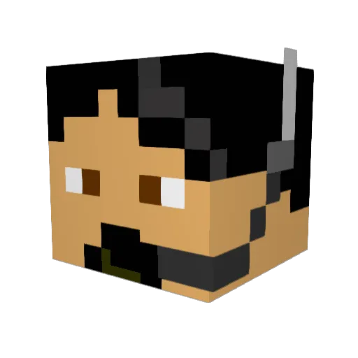 ruslan1003 Minecraft avatar head, 3D render