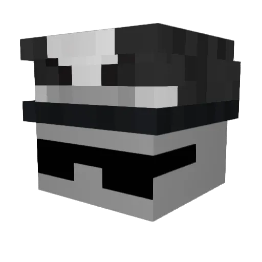 rusosek Minecraft avatar head, 3D render