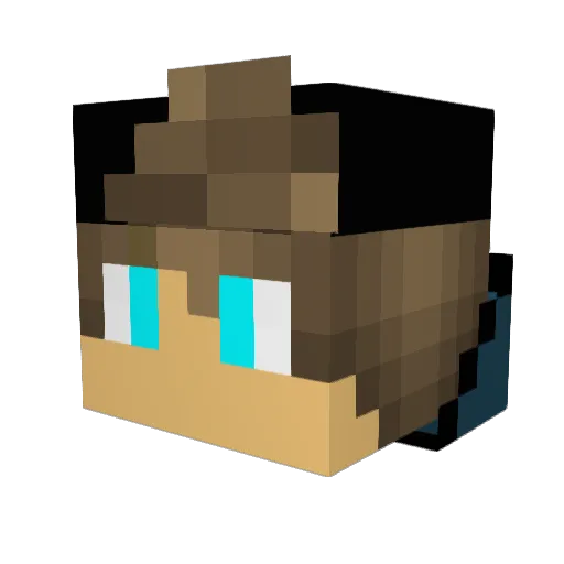 russak22 Minecraft avatar head, 3D render