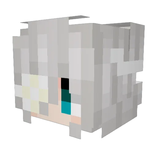 russaren Minecraft avatar head, 3D render