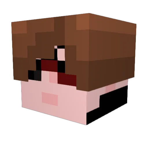 russbus Minecraft avatar head, 3D render