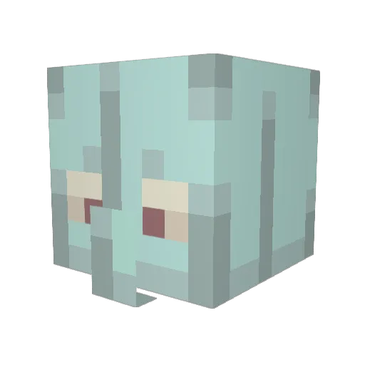 russellmanhc Minecraft avatar head, 3D render
