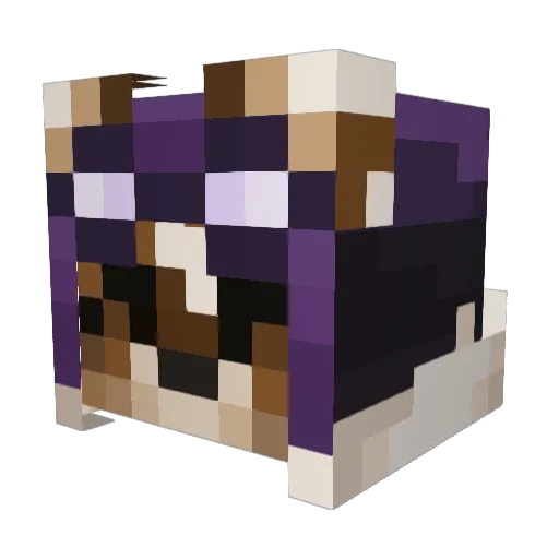 russetpie Minecraft avatar head, 3D render