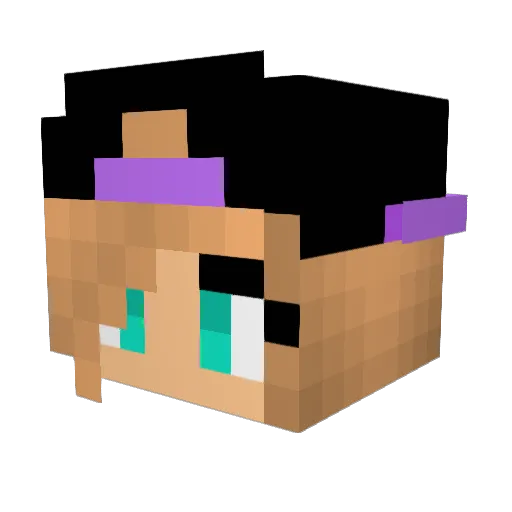 russetstar Minecraft avatar head, 3D render