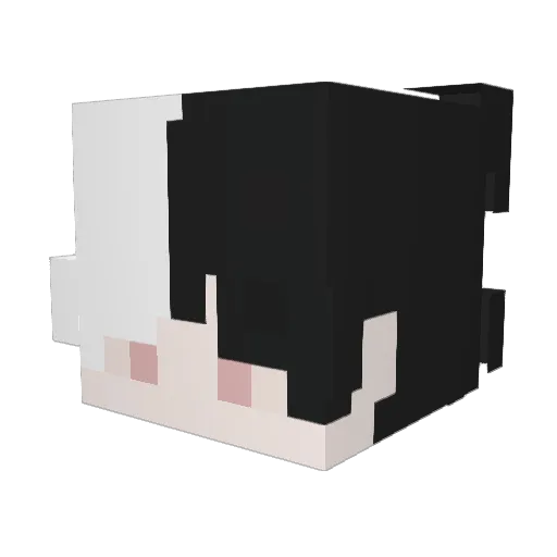 russhe Minecraft avatar head, 3D render