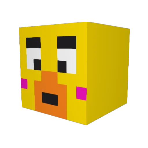 russia_top Minecraft avatar head, 3D render