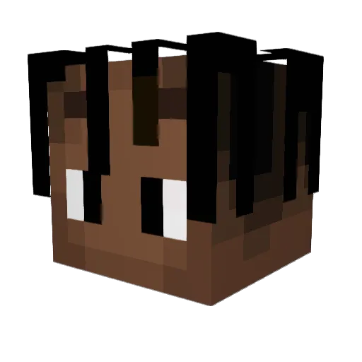 russian_axolotl Minecraft avatar head, 3D render