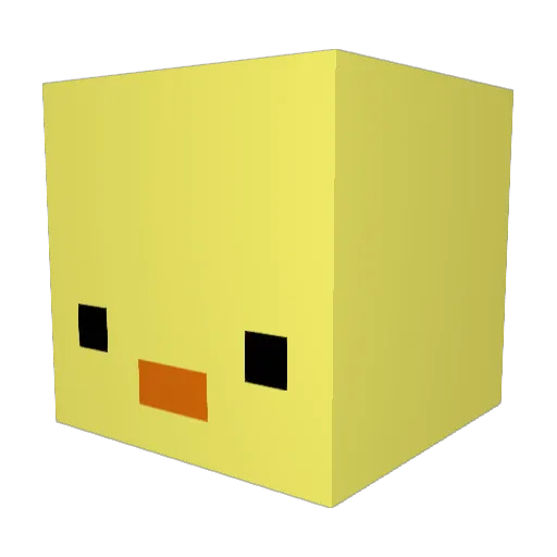 russianpotato4 Minecraft avatar head, 3D render