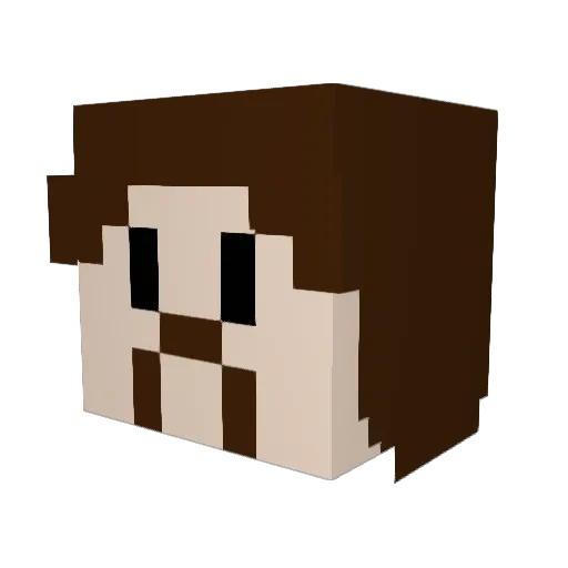 rust4ever Minecraft avatar head, 3D render