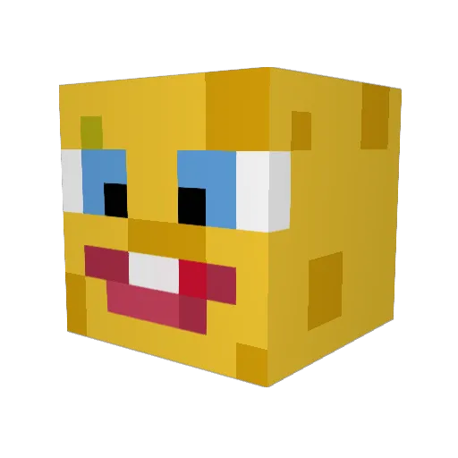 rustadd1ct Minecraft avatar head, 3D render
