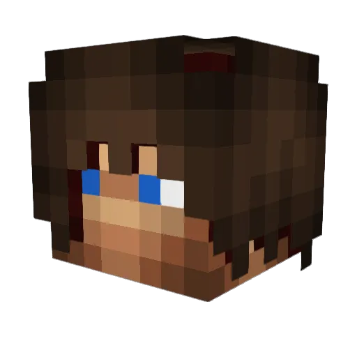 rustam_major Minecraft avatar head, 3D render