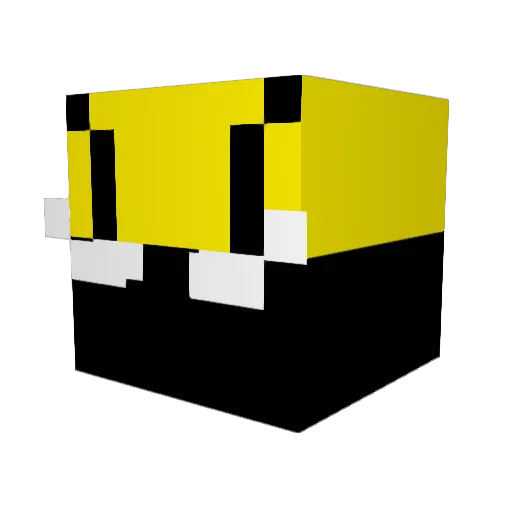rustennn Minecraft avatar head, 3D render