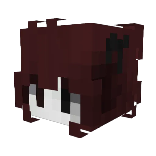 rusteq Minecraft avatar head, 3D render