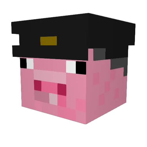 rustiak Minecraft avatar head, 3D render
