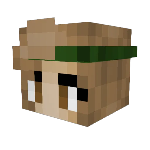 rustland_delight Minecraft avatar head, 3D render