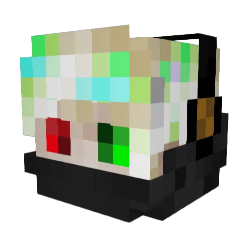 rustless45 Minecraft avatar head, 3D render