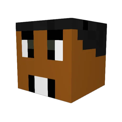 rusty67 Minecraft avatar head, 3D render
