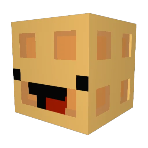 rustyBag1140545 Minecraft avatar head, 3D render