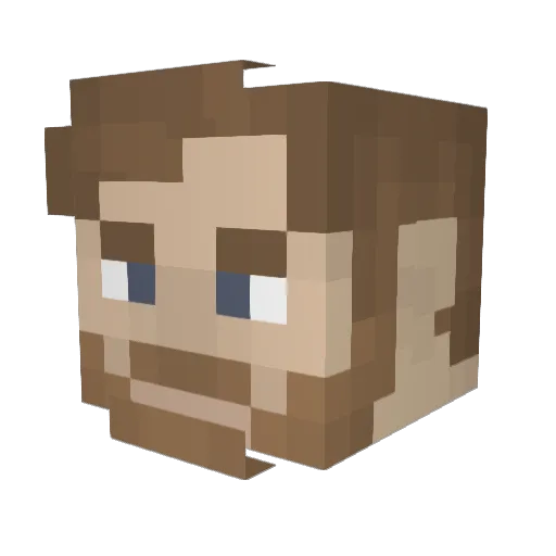rustyboy184 Minecraft avatar head, 3D render