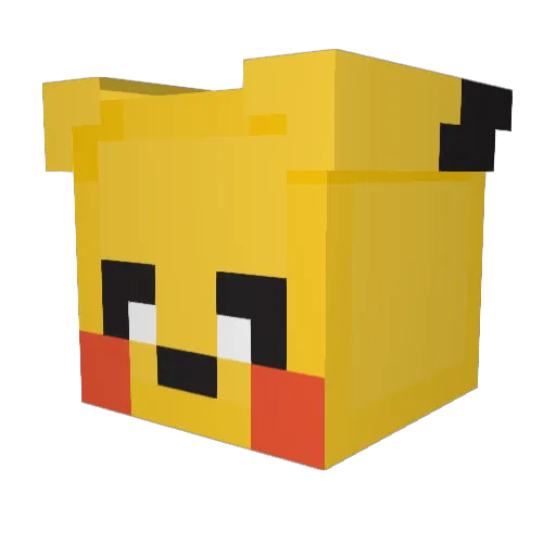 ruther Minecraft avatar head, 3D render