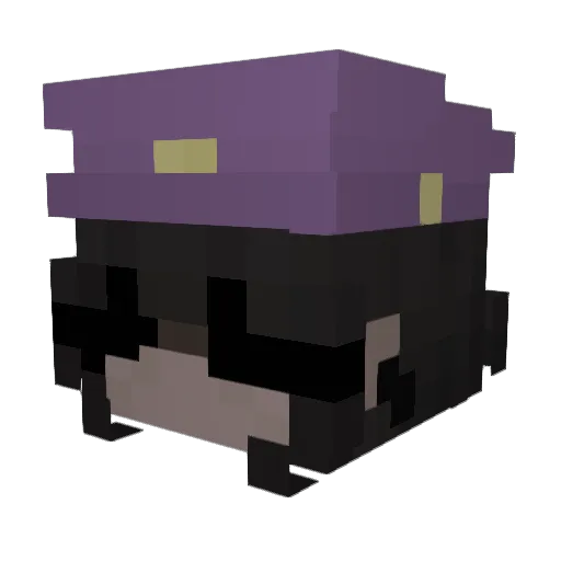 ruthiella Minecraft avatar head, 3D render