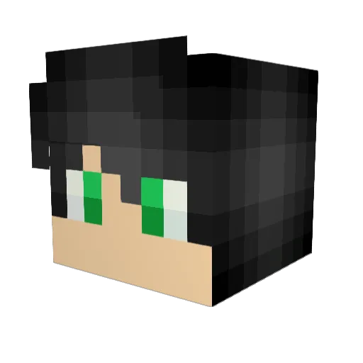 rutsaator Minecraft avatar head, 3D render