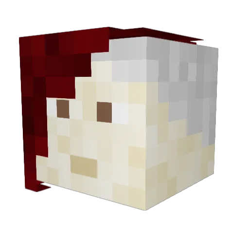 rutsugo Minecraft avatar head, 3D render