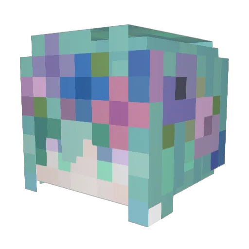 rutx Minecraft avatar head, 3D render