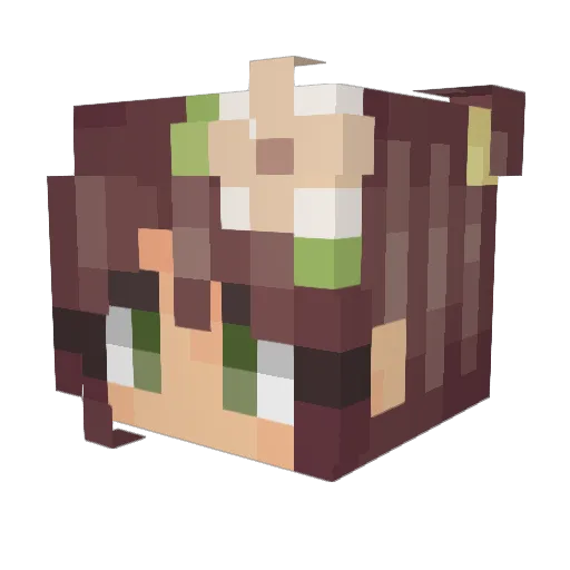 ruudolphh Minecraft avatar head, 3D render
