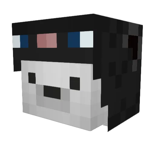 ruurk Minecraft avatar head, 3D render