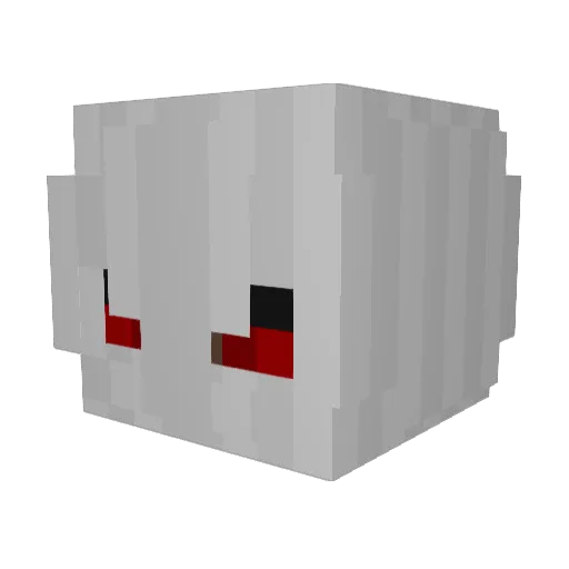 ruusina Minecraft avatar head, 3D render