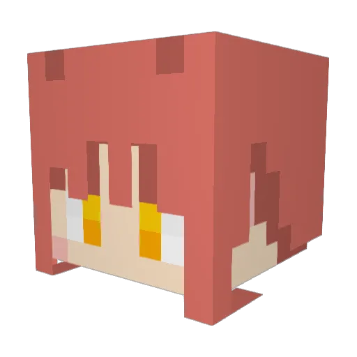 ruuuthe Minecraft avatar head, 3D render
