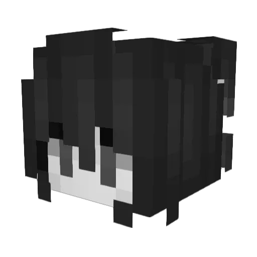 ruvvv__ Minecraft avatar head, 3D render