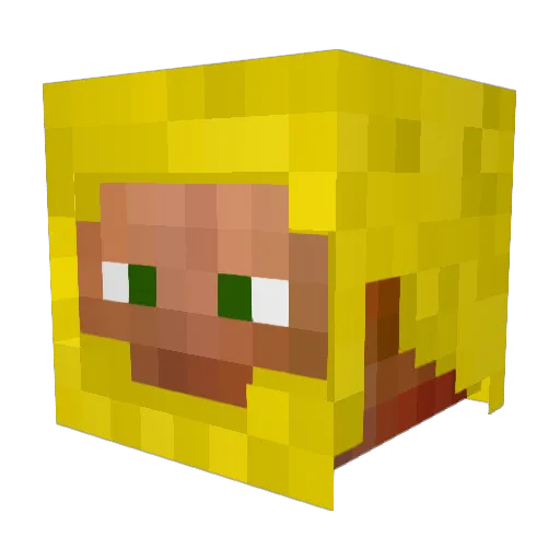 ruygmf Minecraft avatar head, 3D render