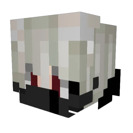 ruyuchi Minecraft avatar head, 3D render