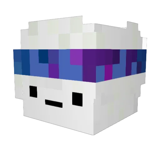 ruze33 Minecraft avatar head, 3D render