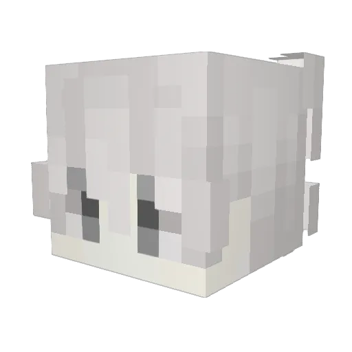 rvVvx Minecraft avatar head, 3D render