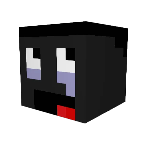 rvad Minecraft avatar head, 3D render
