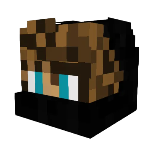rvdb_0412_ Minecraft avatar head, 3D render
