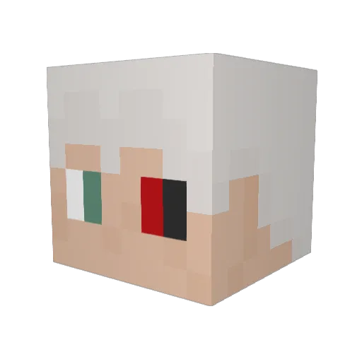 rvh26 Minecraft avatar head, 3D render