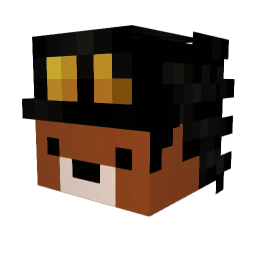 rvnblvr Minecraft avatar head, 3D render